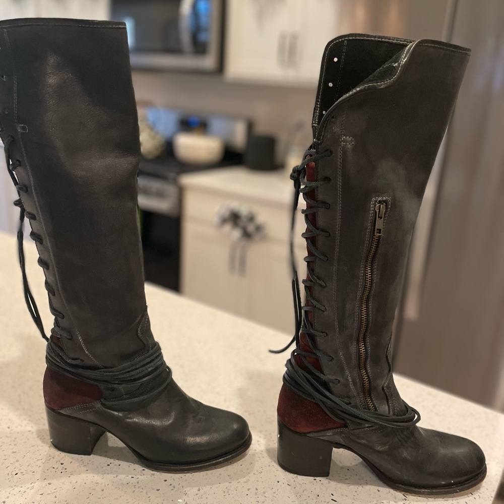 Freebird Original Handcrafted Boots In Coal